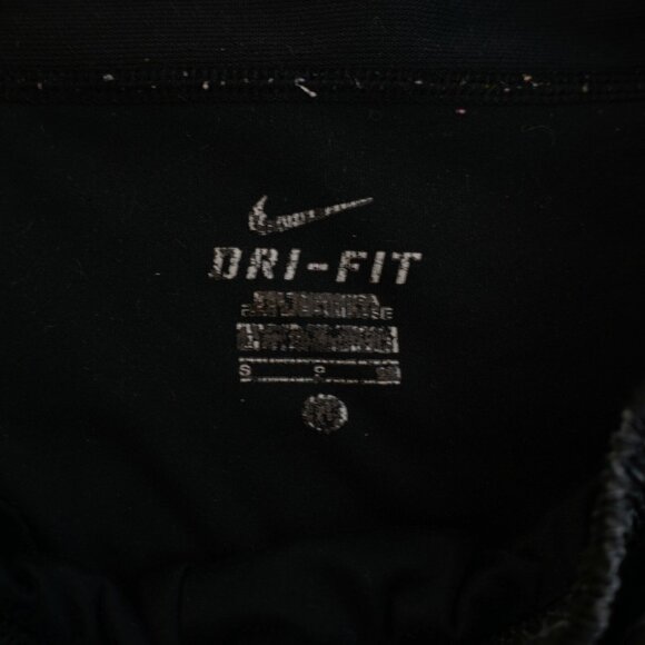 Nike Running Shorts Dri-Fit Black White Geometric Floral Small 28 / 3.25 Mid Ris - Picture 5 of 7